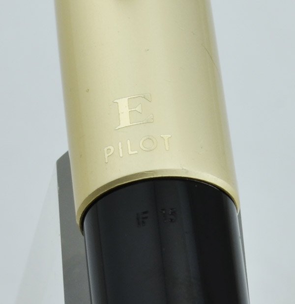 Pilot E Fountain Pen - 1968, 14k Signature (Broad) Nib, Satin Cap